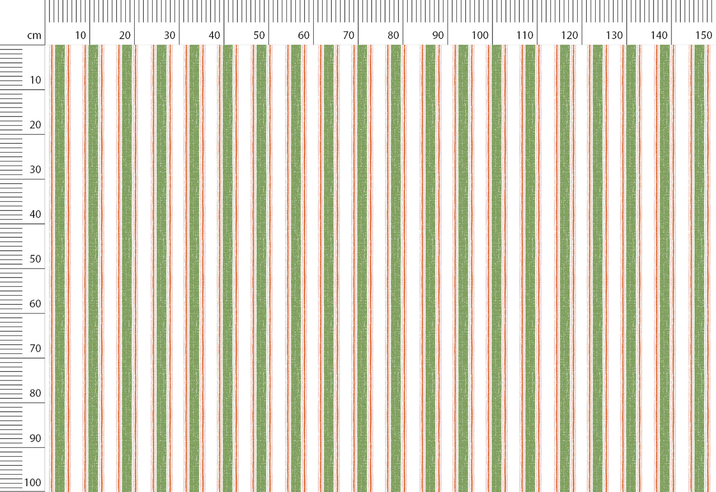 Striped Print Linen By The Yard or Meter, French Farmhouse Stripe Print Linen Fabric For Clothing, Bedding, Curtains & Upholstery
