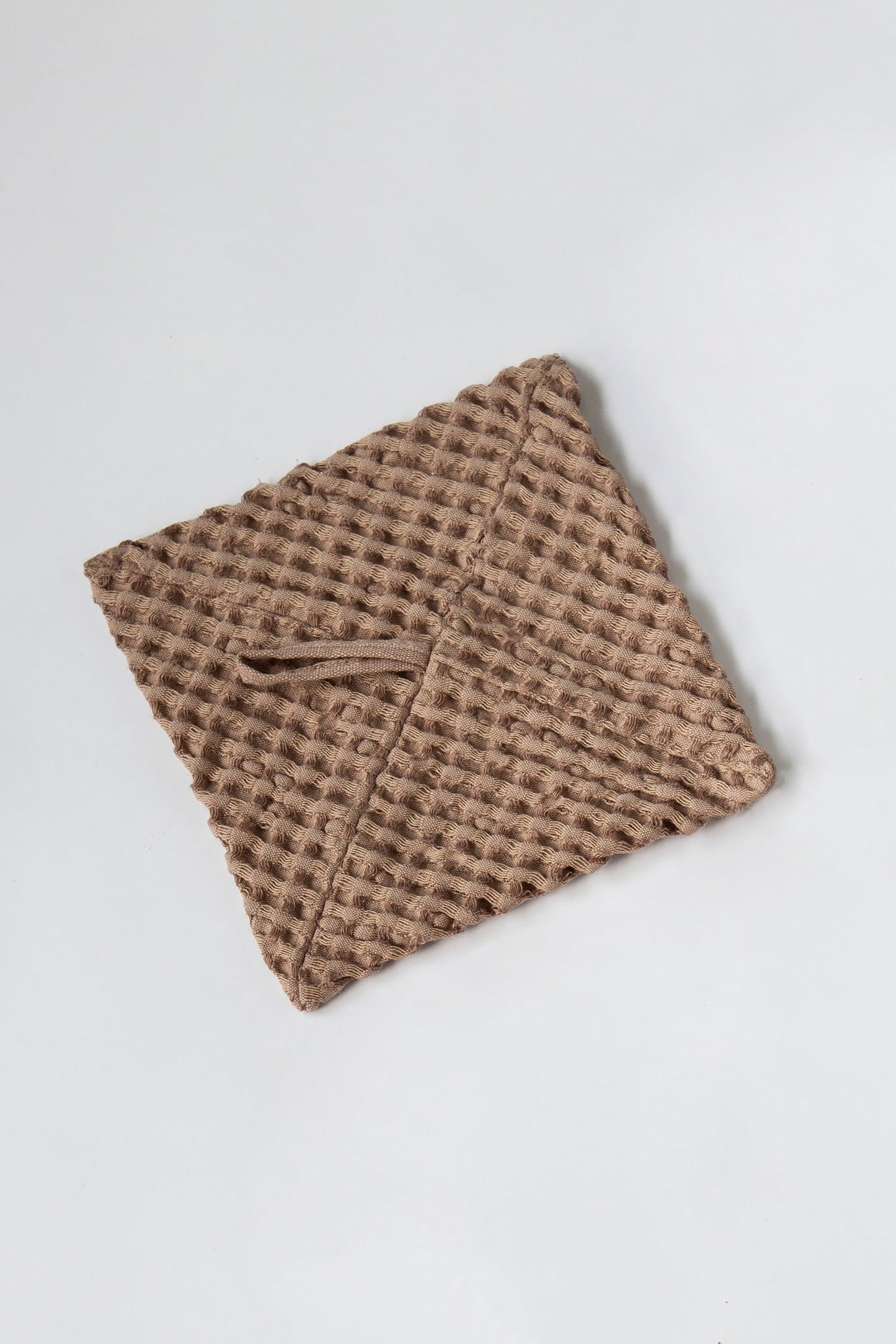Waffle Linen Shower Sponge. Zero Waste Linen Washing Sponge. Dish cloth. Kitchen Washcloth.