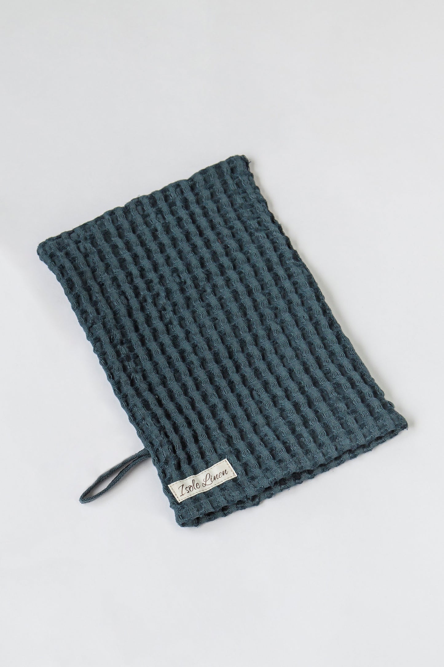 Waffle Linen Shower Sponge. Zero Waste Linen Washing Sponge. Dish cloth. Kitchen Washcloth.