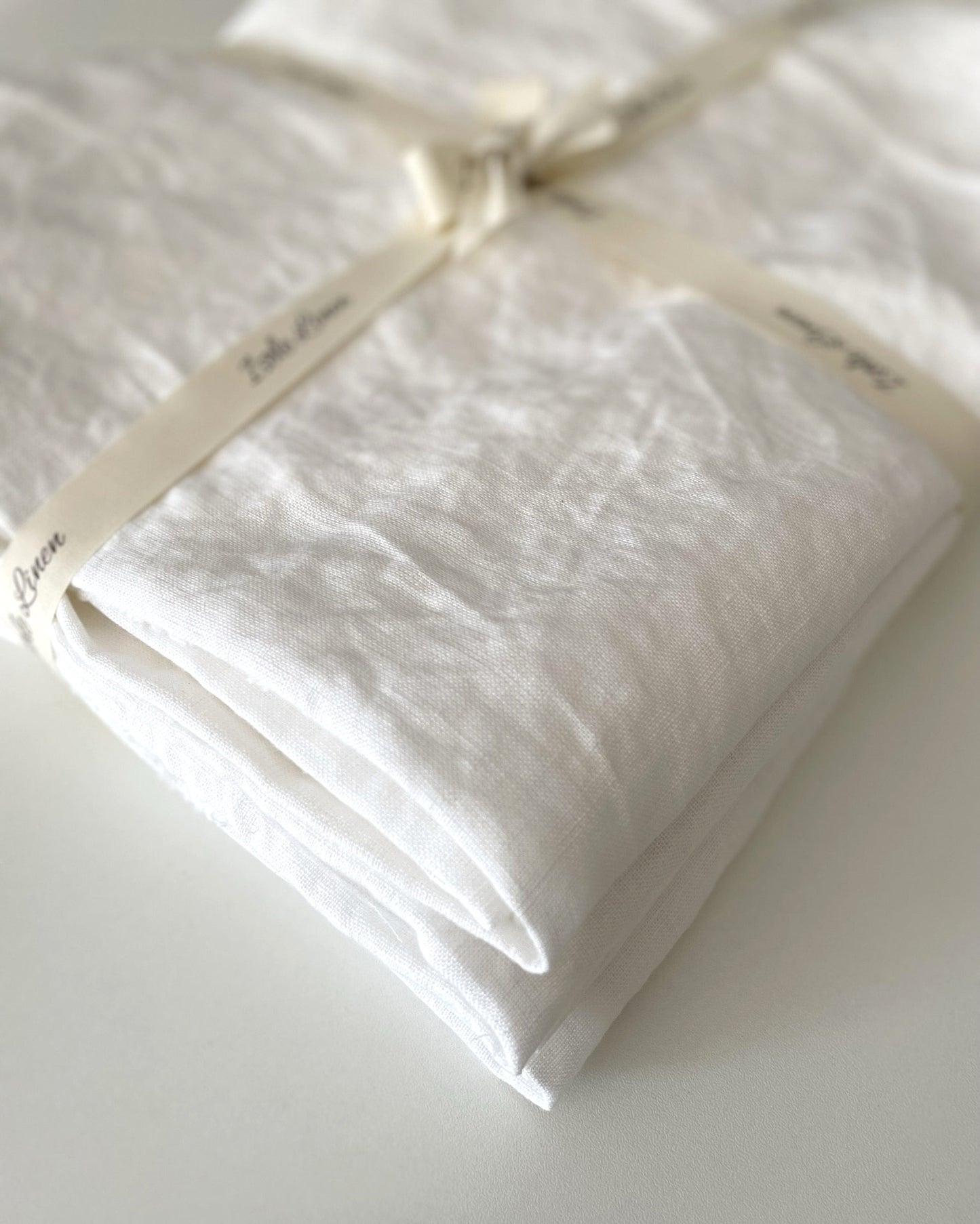 White Linen Scraps Bundle, Large Natural Linen Fabric Remnants For Craft Projects and Clothes, 145cm / 57 inches width
