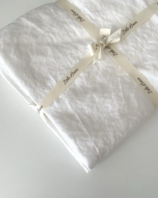 White Linen Scraps Bundle, Large Natural Linen Fabric Remnants For Craft Projects and Clothes, 145cm / 57 inches width