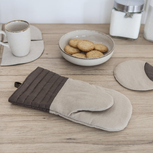 Linen Oven Mitt