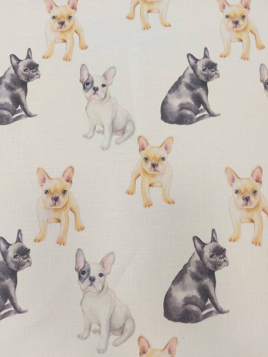 Linen Fabric By The Yard Natural Printed Linen Fabric By The Yard For Clothing & Home Textile - Width 148 cm/1.62yd