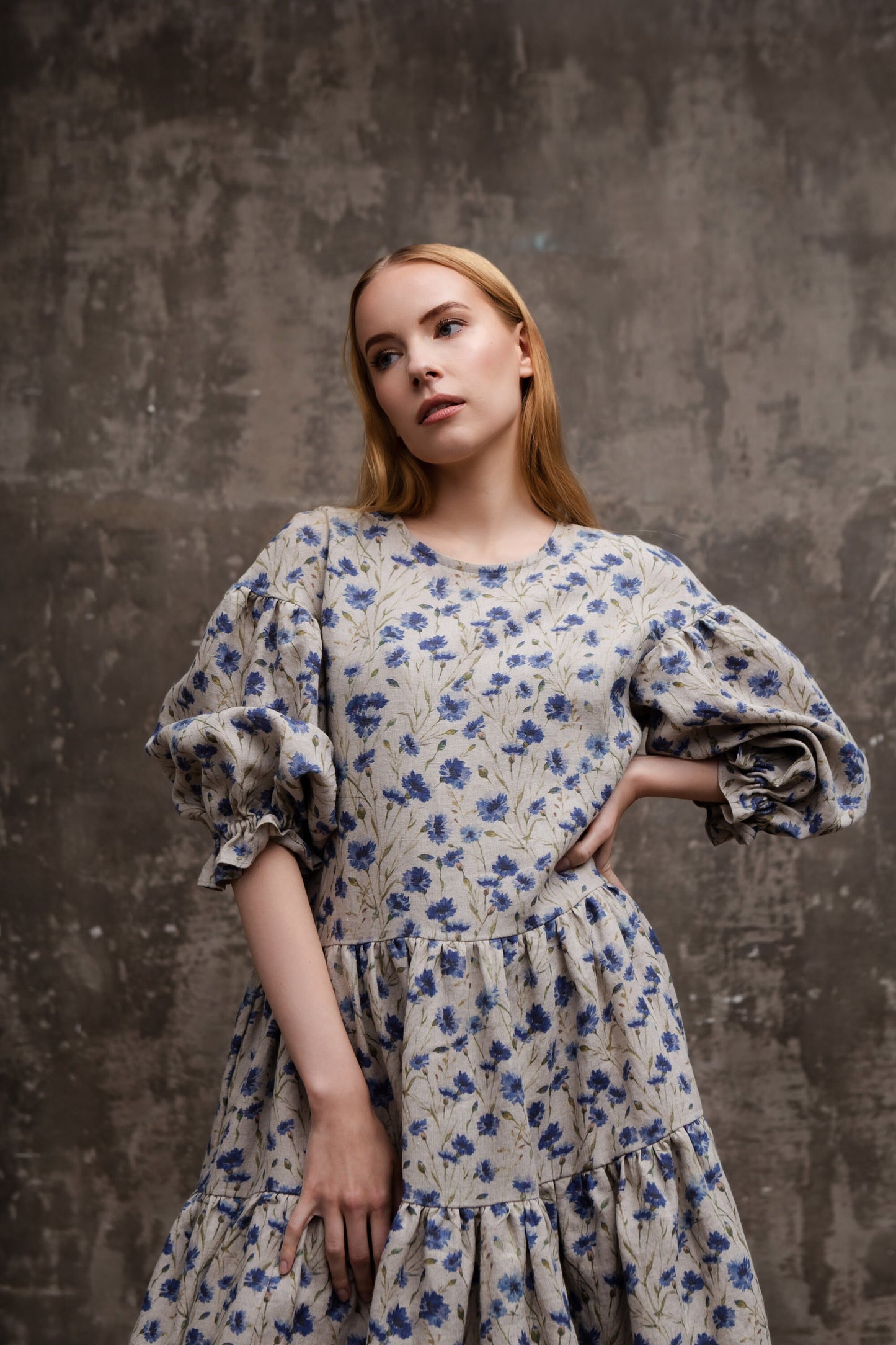 Linen Boho Dress