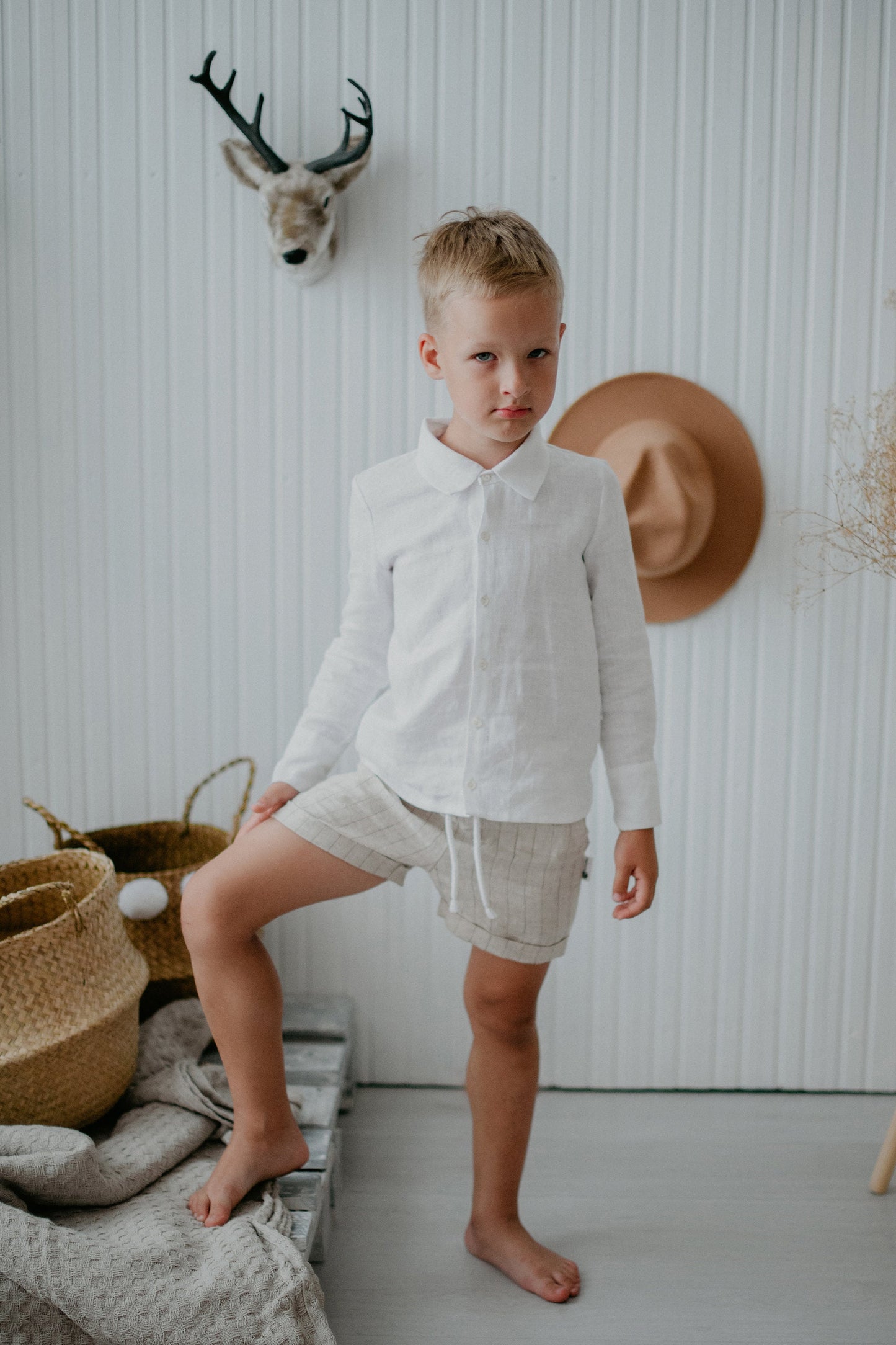 Boy Linen Shirt 12M - 12Y