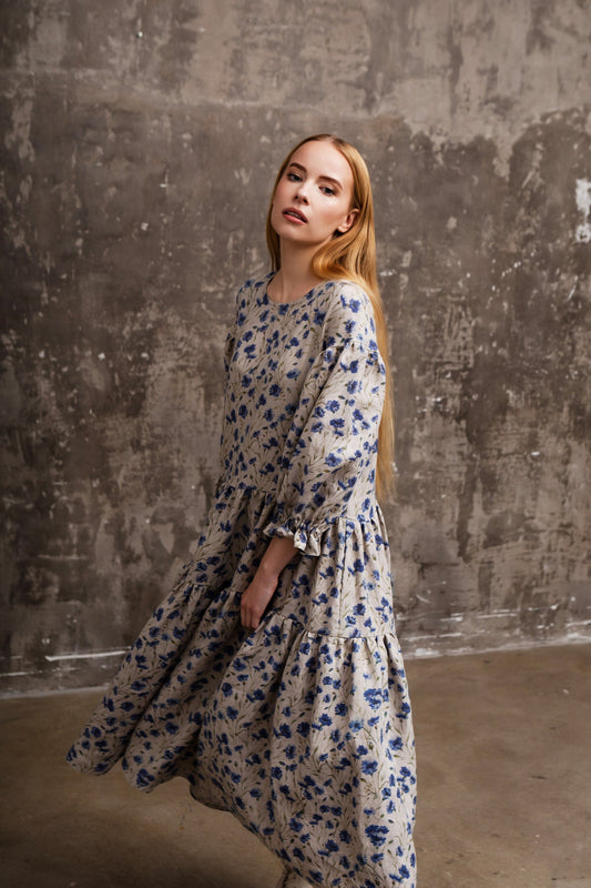 Linen Boho Dress