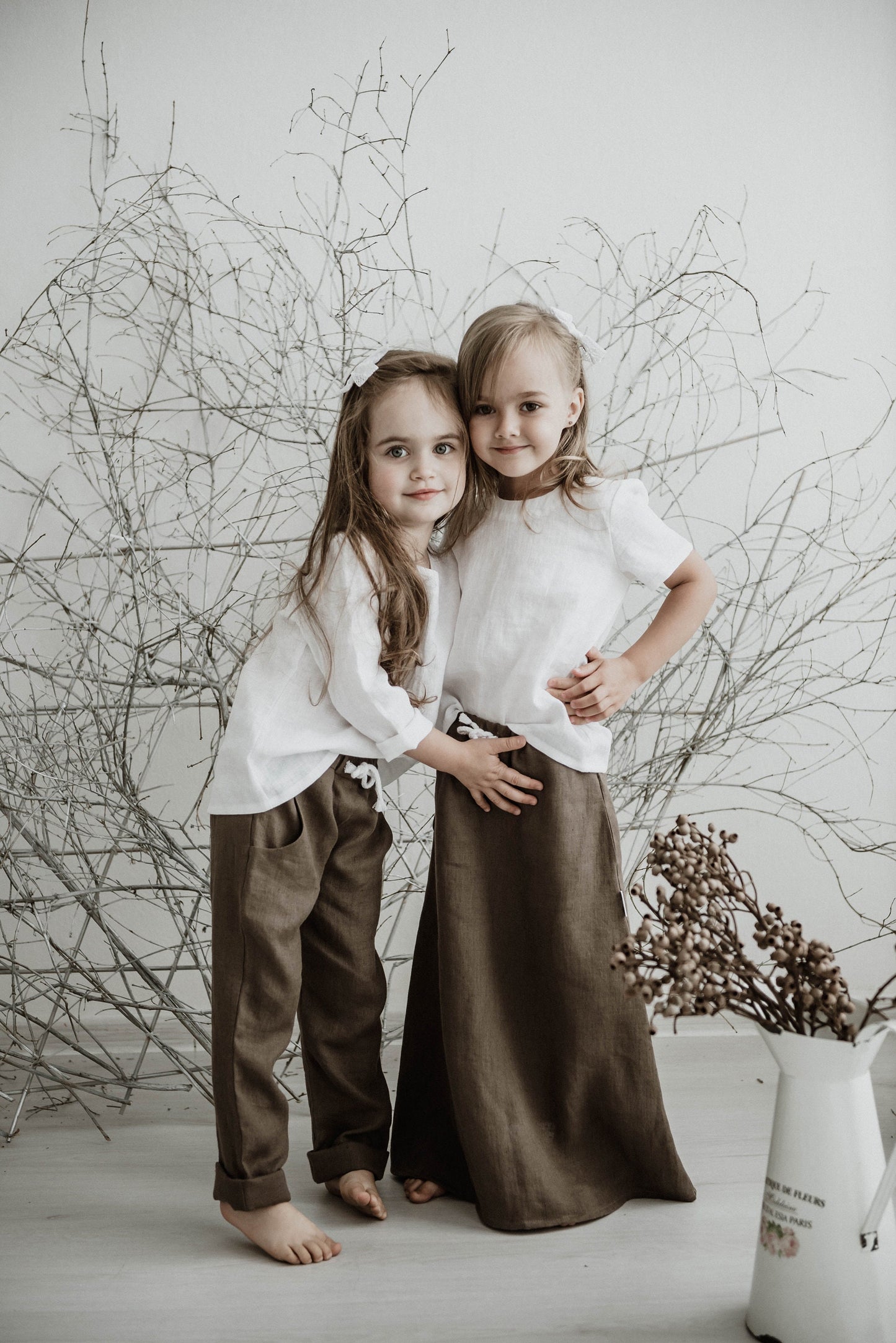 Girl Linen Top 12M - 12Y