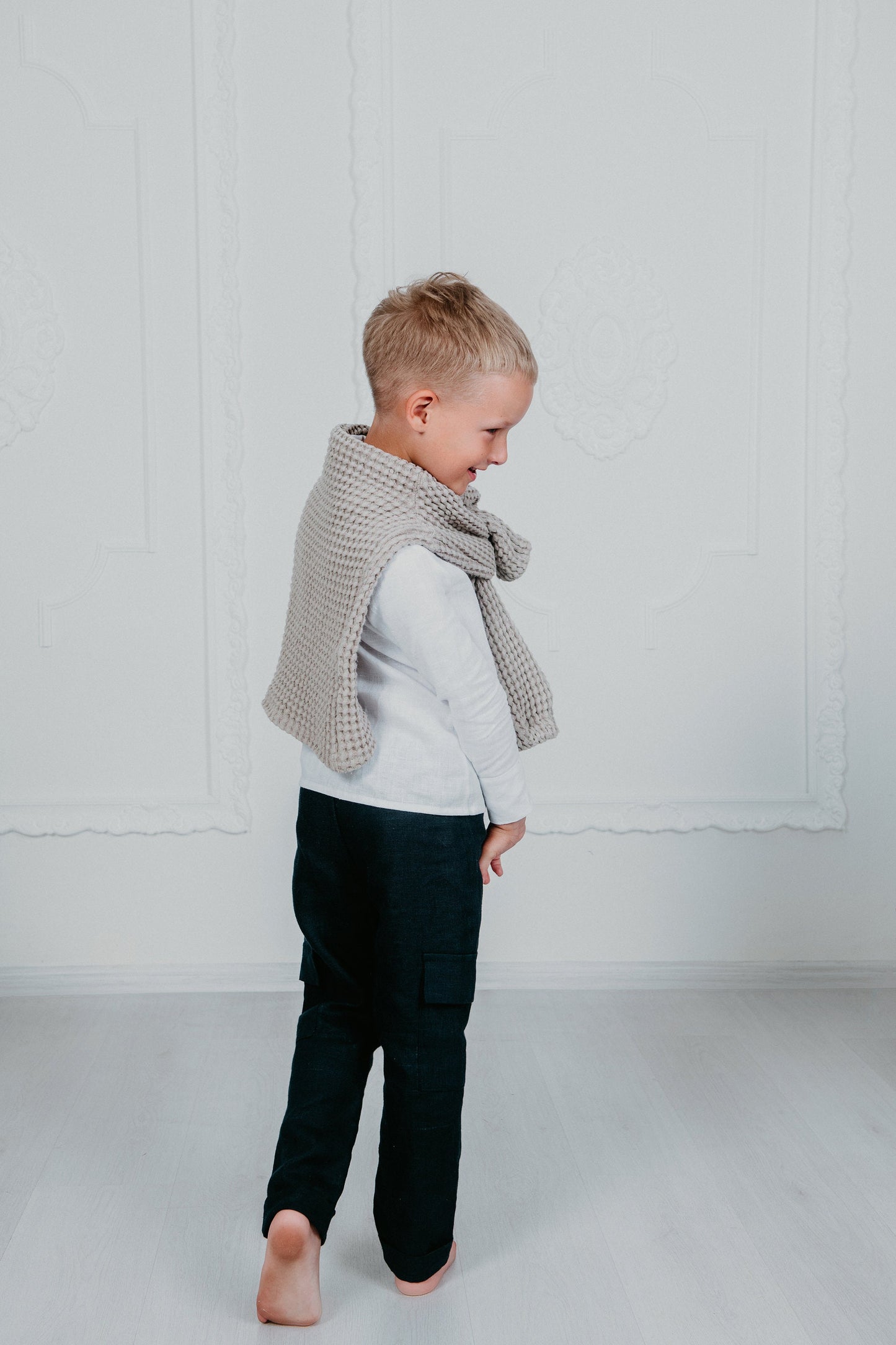 Boy Linen Trousers with Pockets 12M - 12Y
