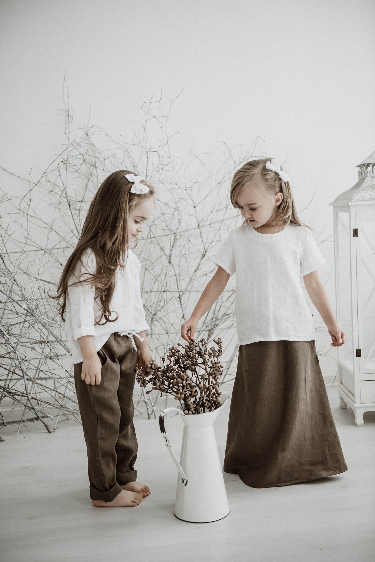 Girl Linen Top 12M - 12Y