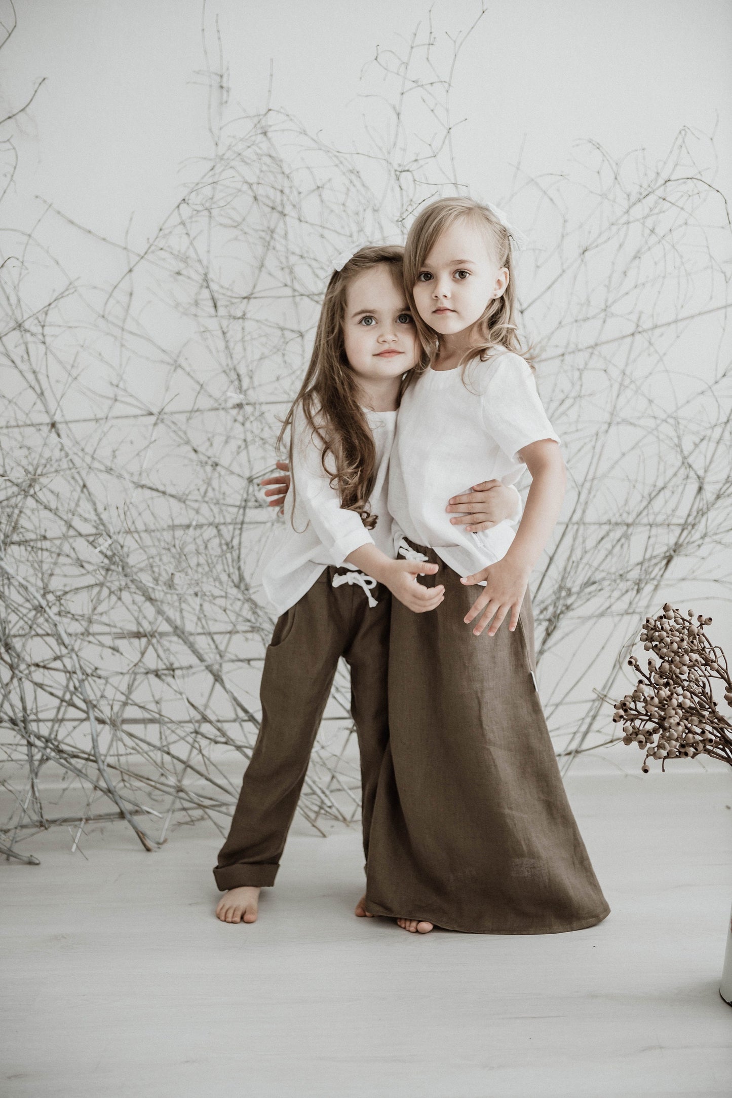 Girl Linen Top 12M - 12Y