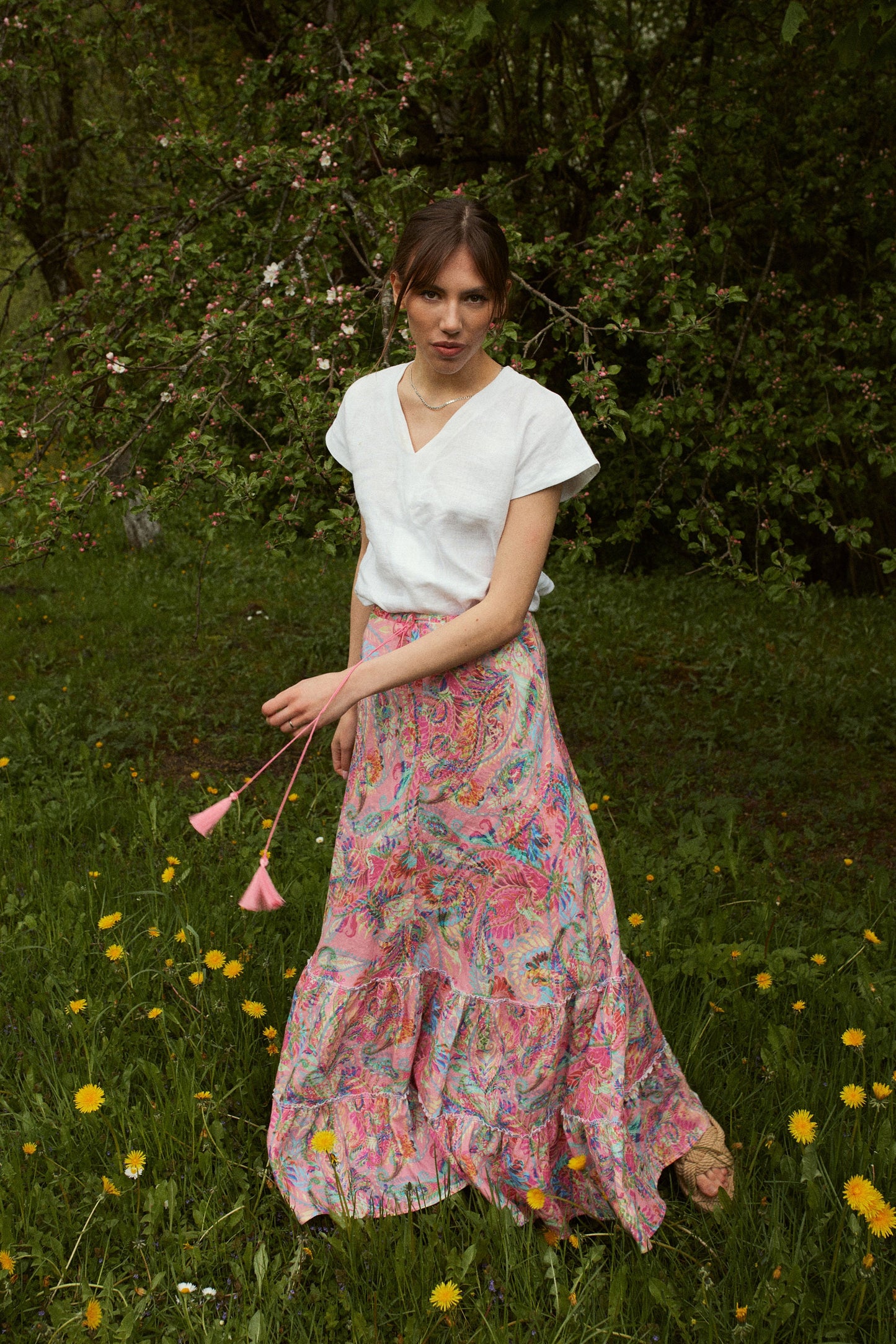 Linen Boho Skirt