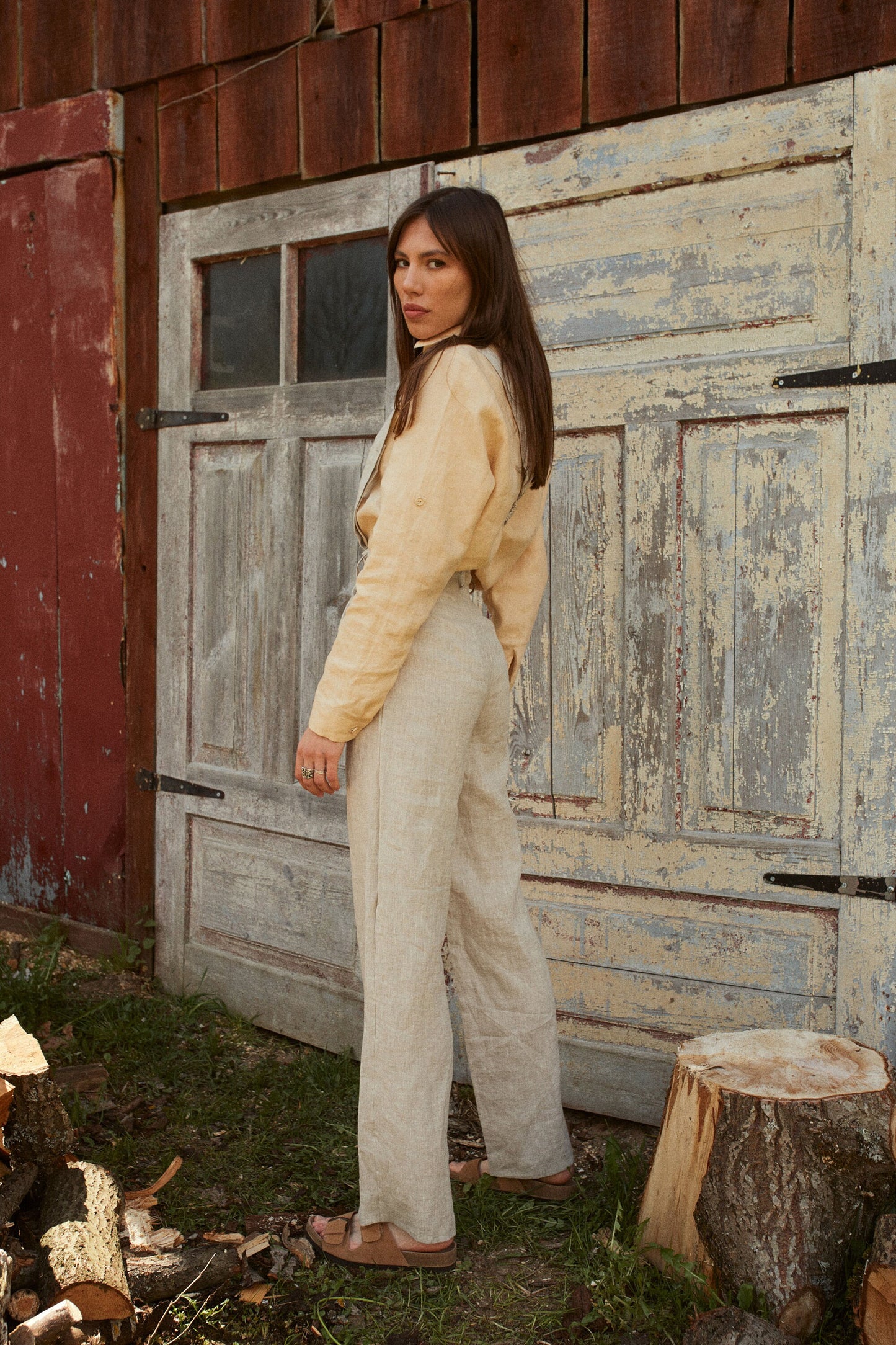 Retro Linen Trousers