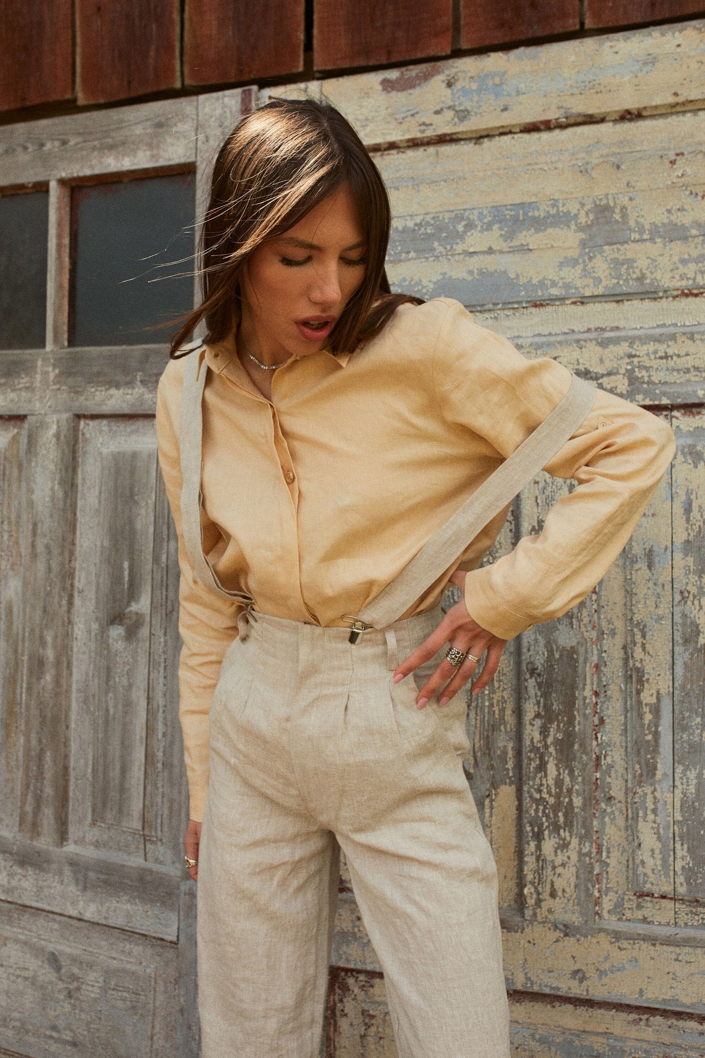Retro Linen Trousers