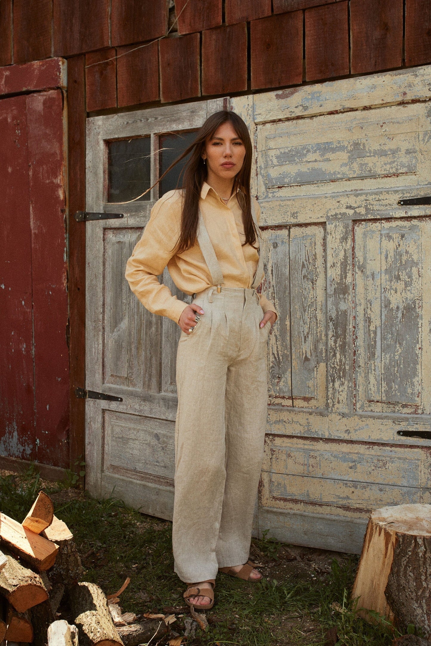 Retro Linen Trousers