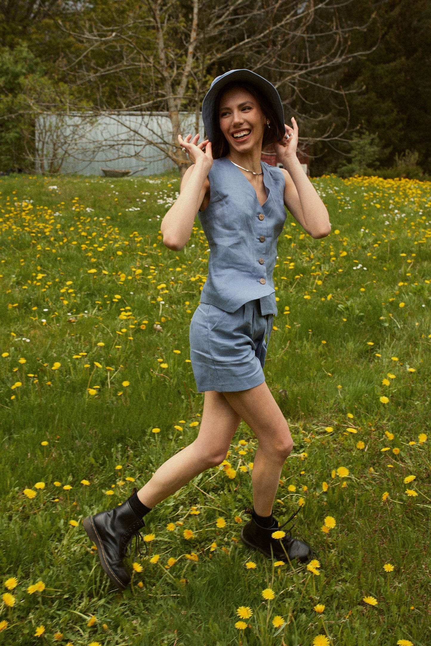 Vest and Shorts Suit