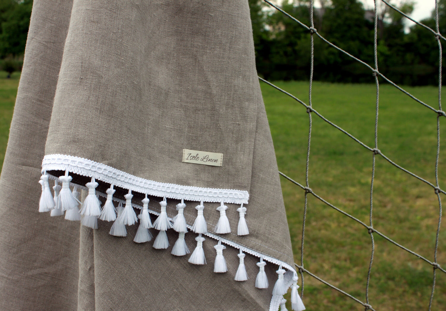 Natural Linen Beach Towel.