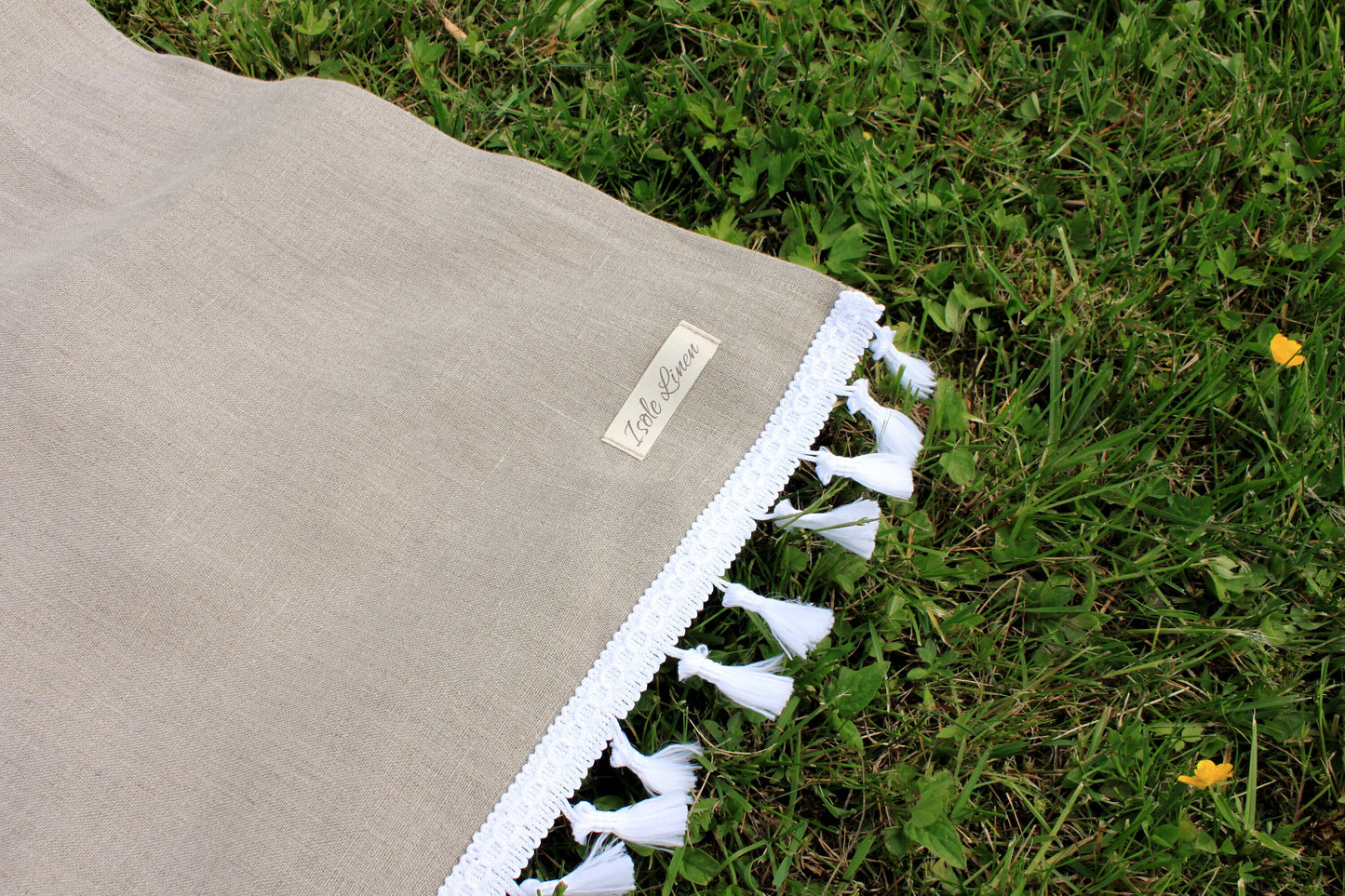 Natural Linen Beach Towel.