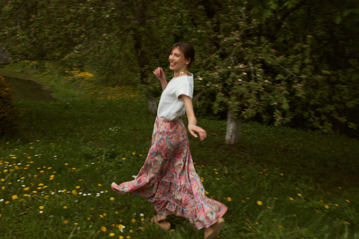 Linen Boho Skirt