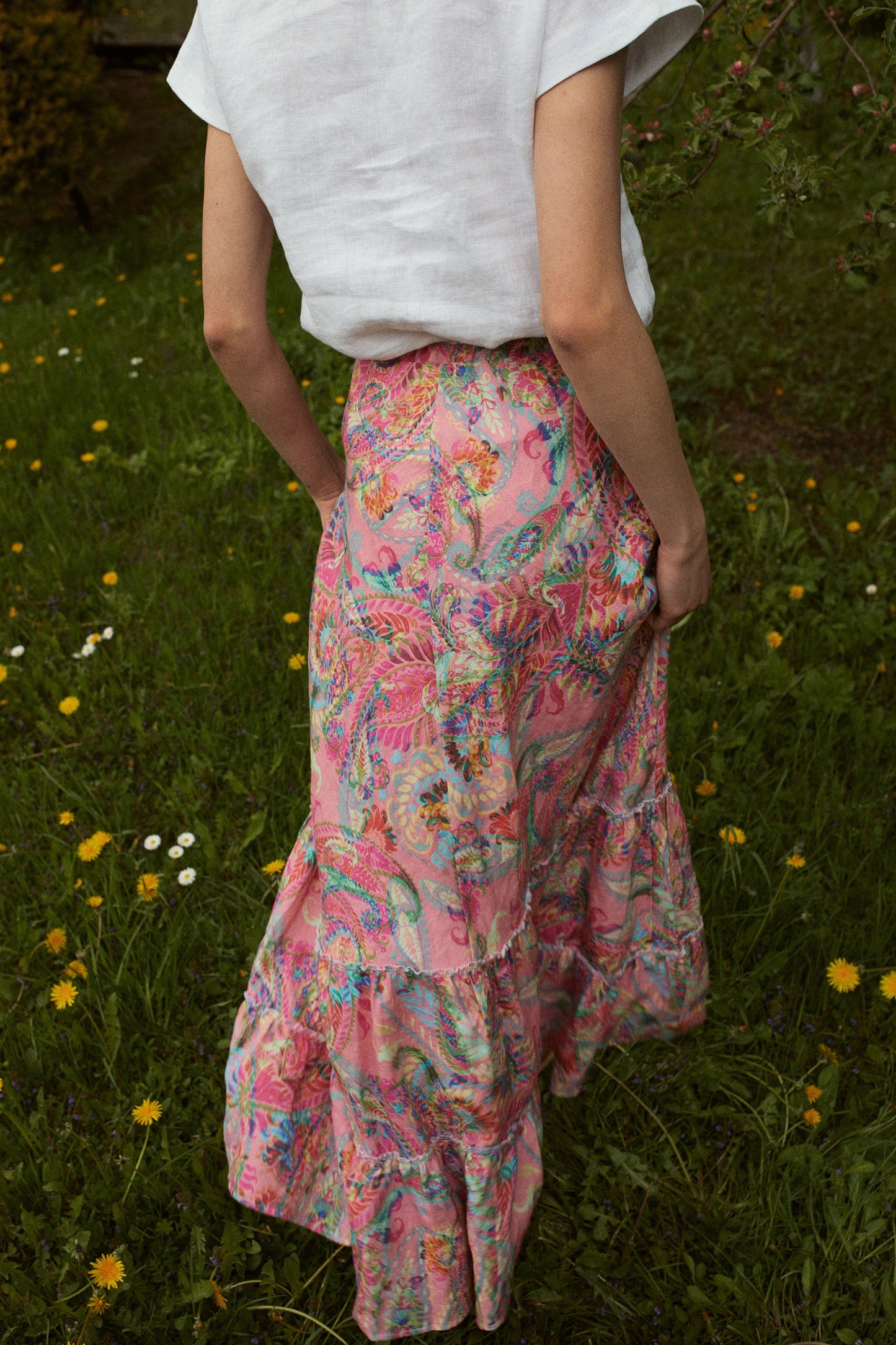Linen Boho Skirt