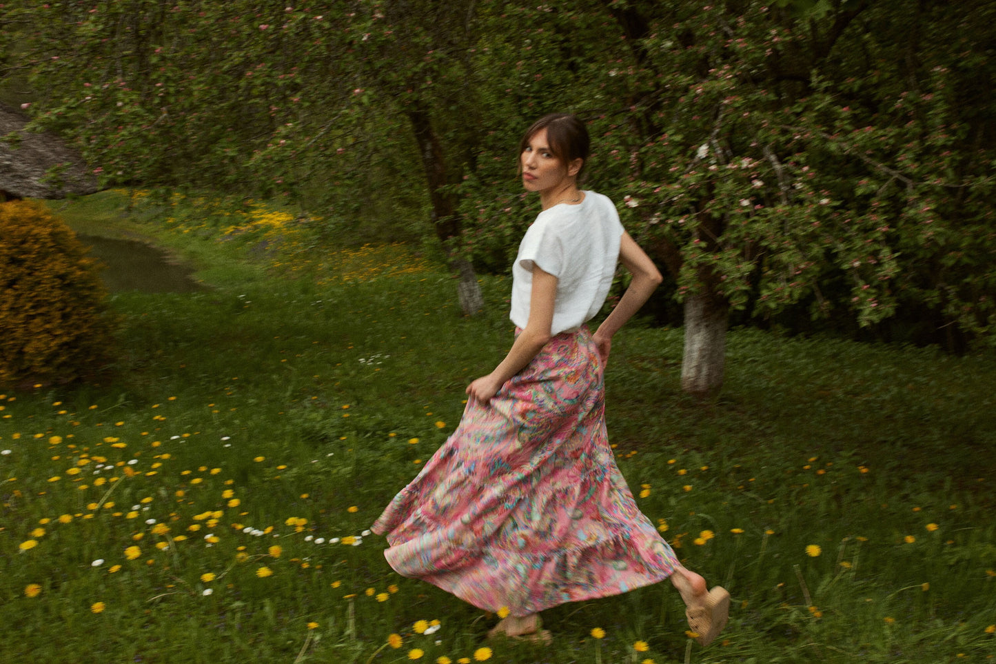 Linen Boho Skirt