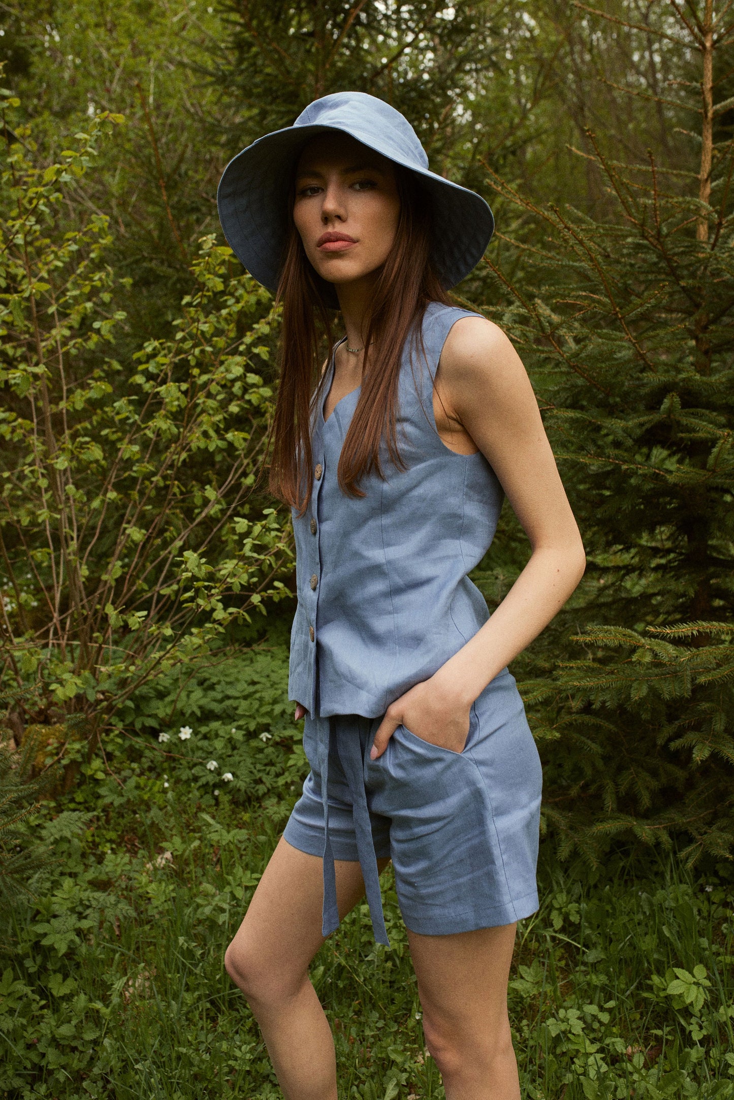Vest and Shorts Suit