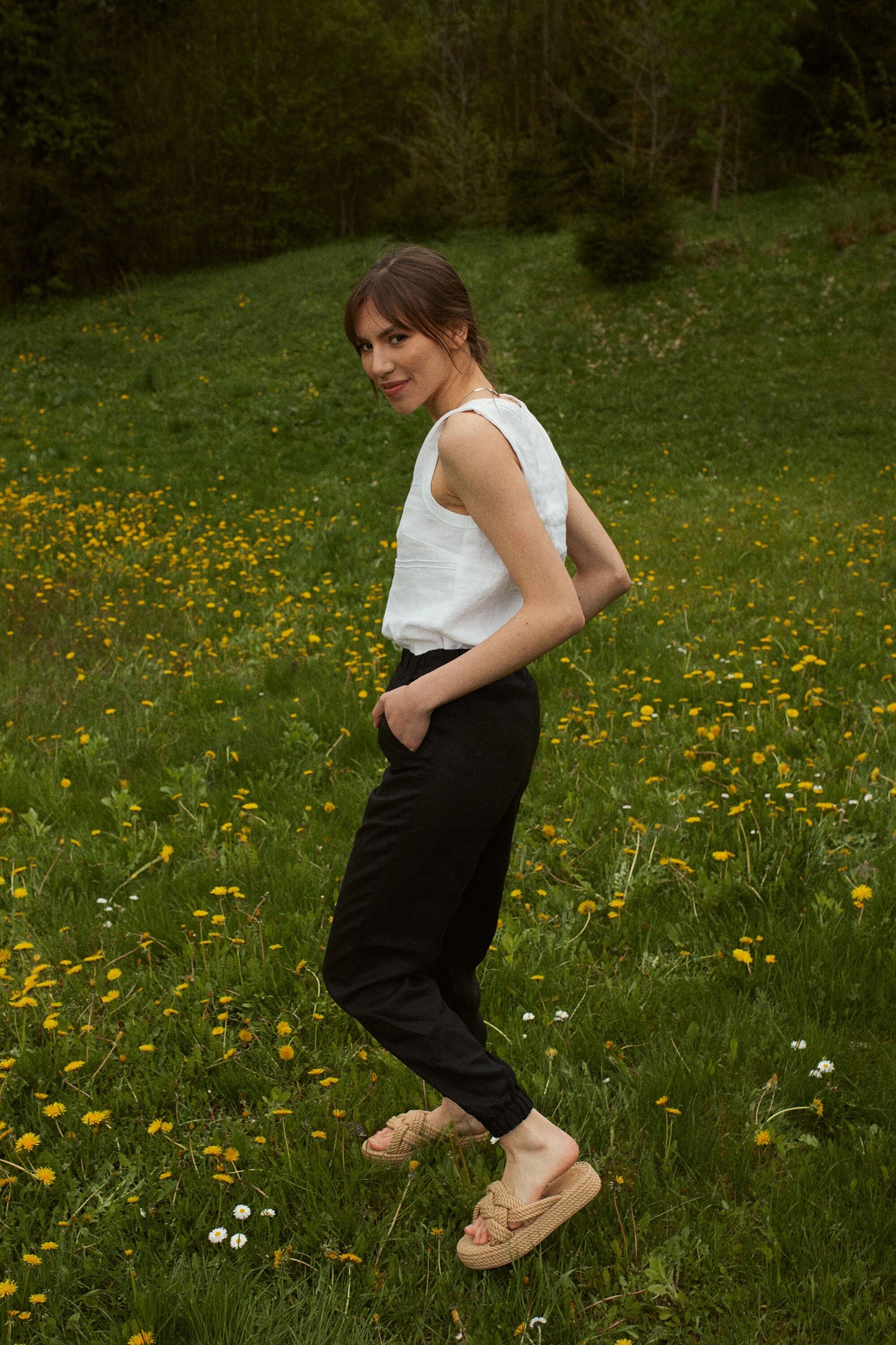 Linen Jogger Trousers