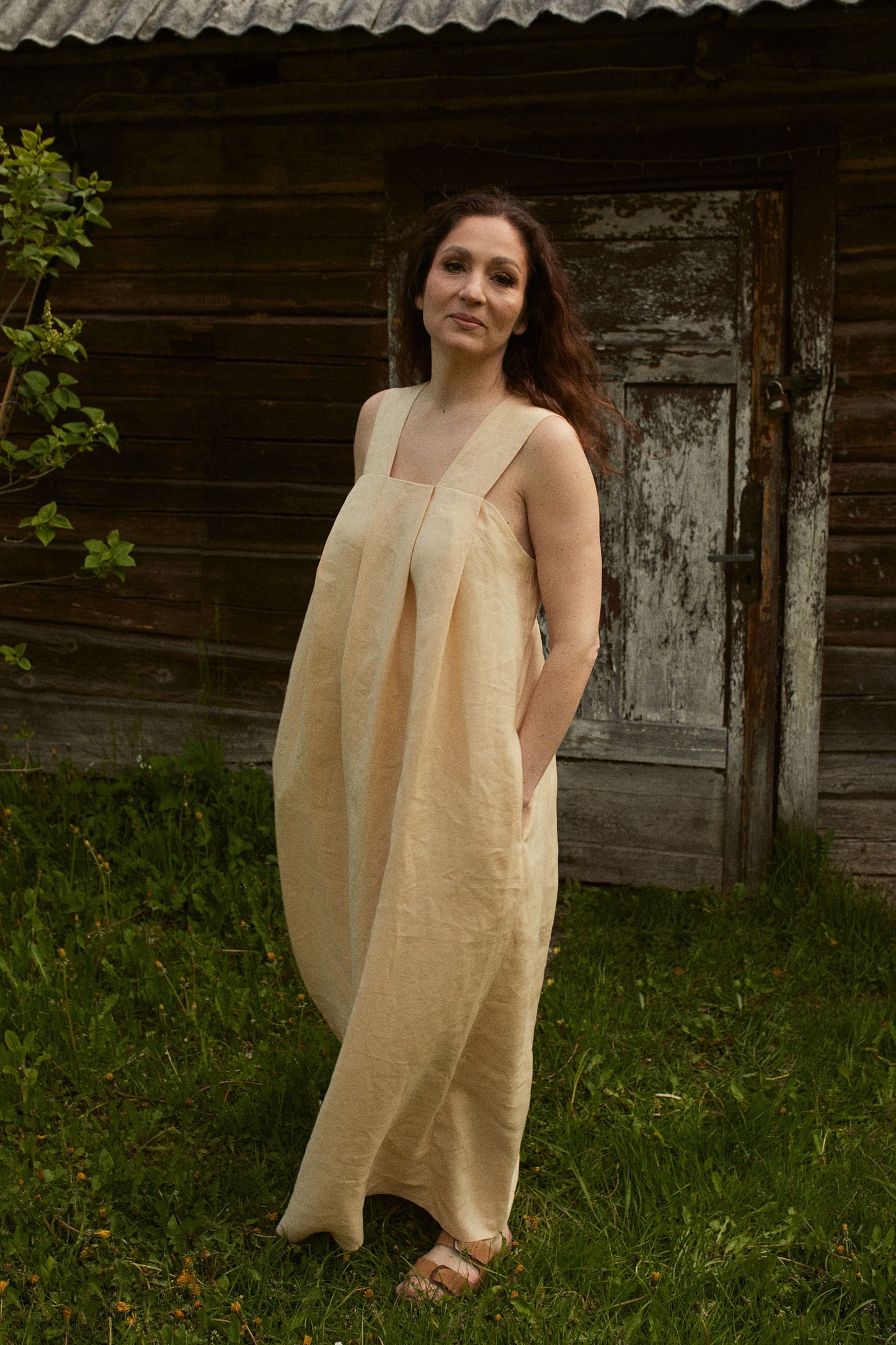 Linen Maxi Dress