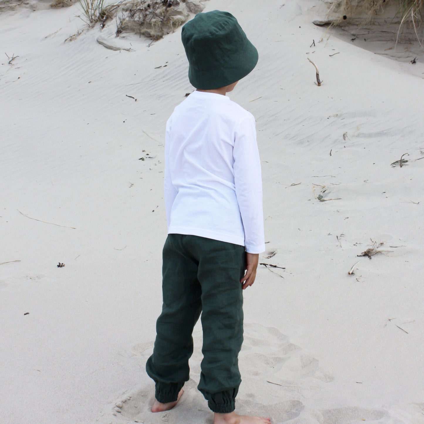 Unisex Linen Jogging Trousers for Kids