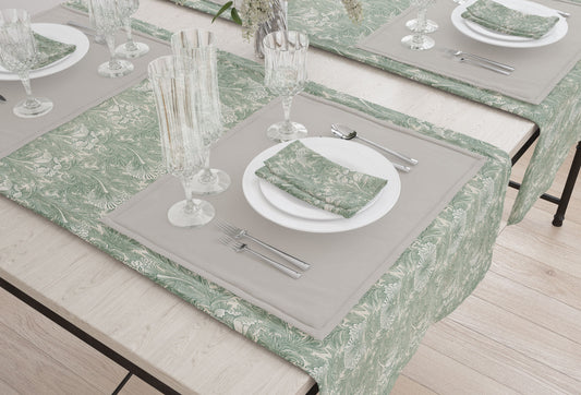 Table Linens Set of 3, Soft Linen Napkins, Placemats, Table Runner, Housewarming Gift, Vintage Table Decor, Mix and Match, Gift for Mom