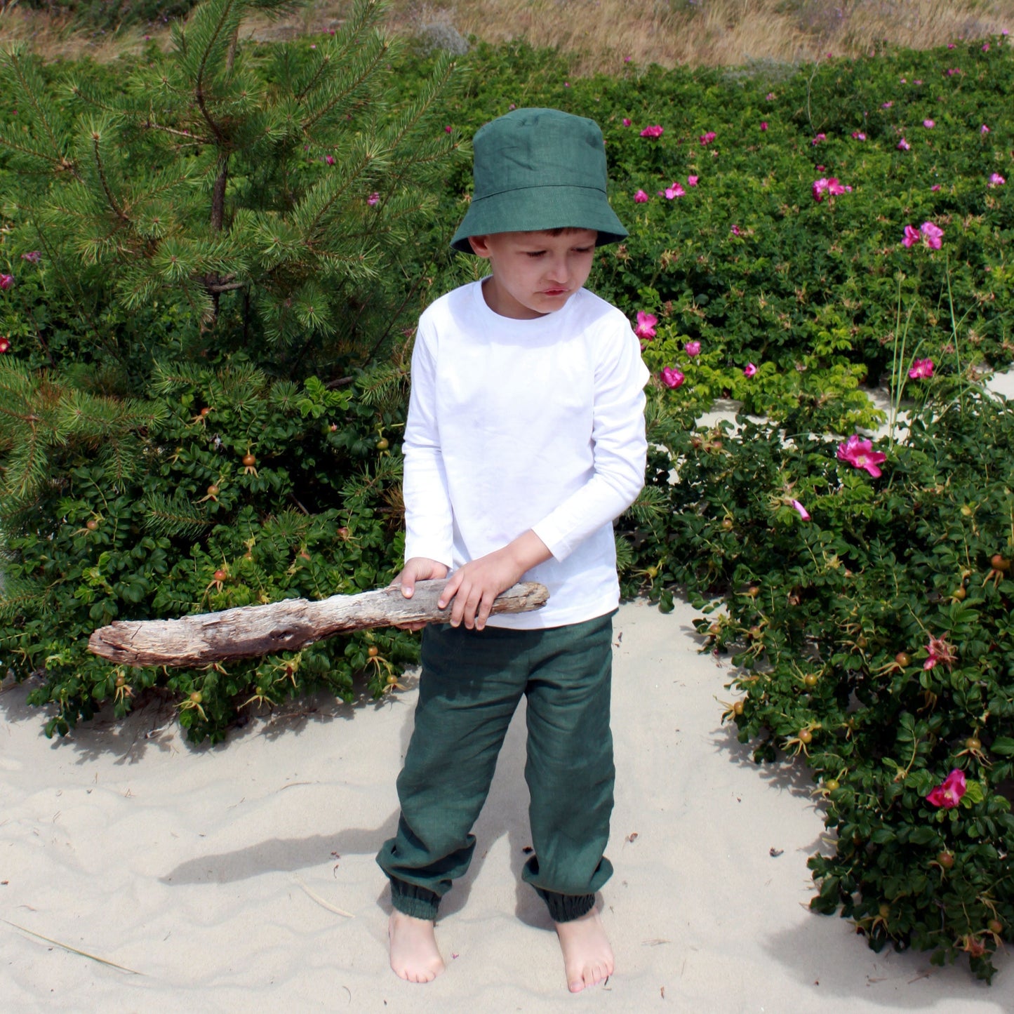 Unisex Linen Summer Hat for Kids