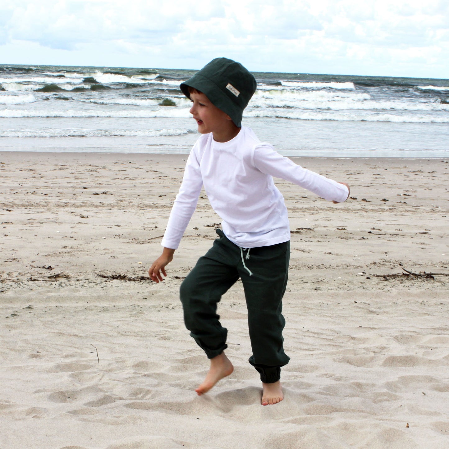 Unisex Linen Jogging Trousers for Kids