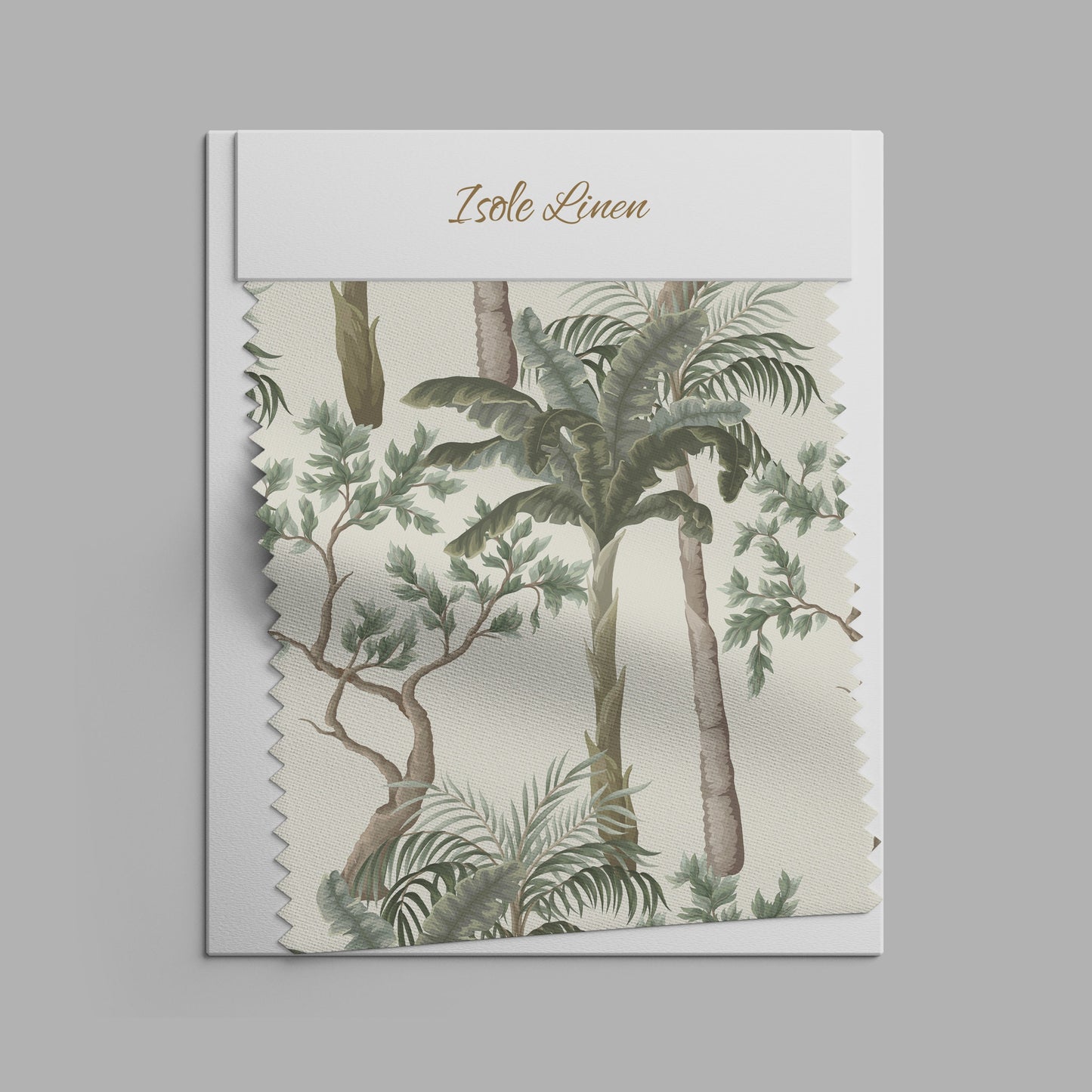 Vintage Linen By The Yard Vintage Tropical Print Linen Fabric For Bedding, Curtains, Dresses, Clothing, Table Cloth & Pillow Covers