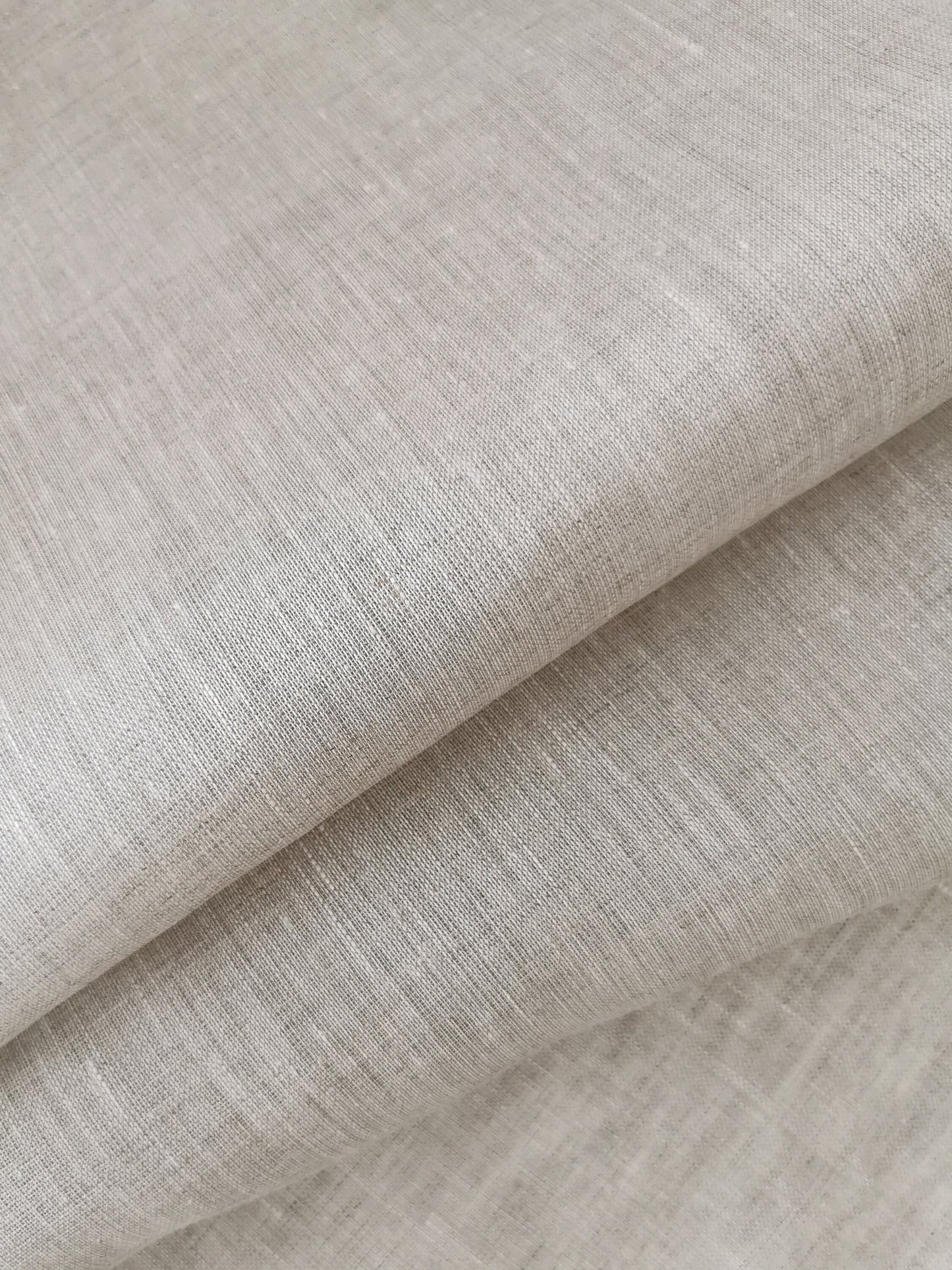Natural undyed thin linen fabric 95 gsm, Fabric by the Yard or Meter, Gauze linen fabric for curtains, Sewing gift