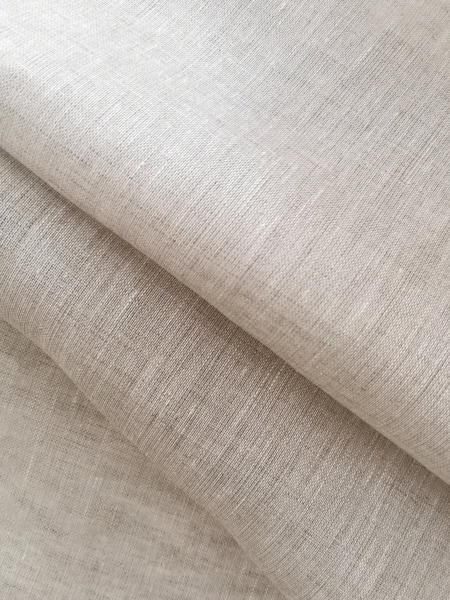 Natural undyed thin linen fabric 95 gsm, Fabric by the Yard or Meter, Gauze linen fabric for curtains, Sewing gift